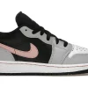 Jordan 1 Low Black Grey Pink (GS)