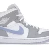 Jordan 1 Mid Wolf Grey Aluminum (W) 1 Jordan 1 Mid Wolf Grey Aluminum (W) -Cheap Sneakers Store Air Jordan 1 Mid Grey Blue W Product