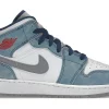 Jordan 1 Mid SE French Blue Light Steel (GS) -Cheap Sneakers Store Air Jordan 1 Mid SE French Blue Light Steel GS Product