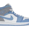 Jordan 1 Mid University Blue Grey -Cheap Sneakers Store Air Jordan 1 Mid University Blue Grey Product