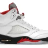 Jordan 5 Retro Fire Red Silver Tongue (2020)