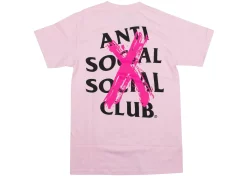 Anti Social Social Club Cancelled T-Shirt Pink