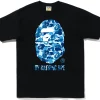 BAPE ABC Camo By Bathing Ape Tee Black Blue -Cheap Sneakers Store BAPE ABC Camo By Bathing Ape Tee Black Blue