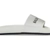 Balenciaga Pool Slide White Black(W) -Cheap Sneakers Store Balenciaga Pool Slide White W Product