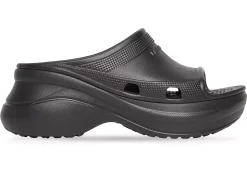 Balenciaga X Crocs Pool Slide Sandals Black (W)