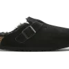Birkenstock Boston Shearling (Medium/Narrow Fit) Suede Leather Black 1 Birkenstock Boston Shearling (Medium/Narrow Fit) Suede Leather Black -Cheap Sneakers Store Birkenstock Boston Shearling Medium Narrow Fit Suede Leather Black