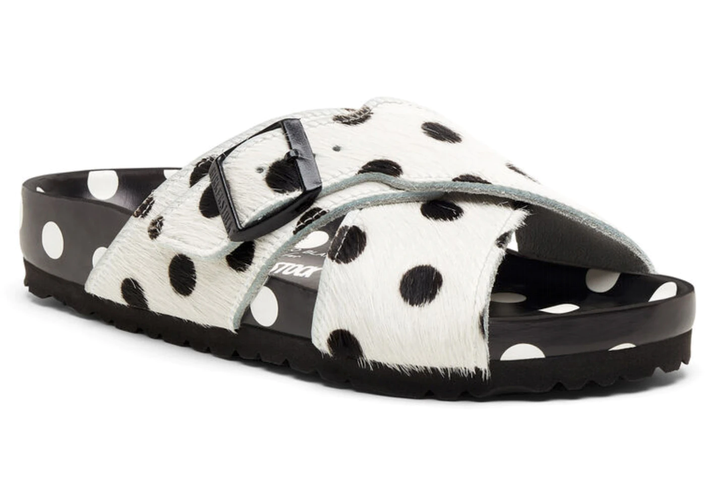 Birkenstock Rodra Fur Manolo Blahnik Black White Dot 3 Birkenstock Rodra Fur Manolo Blahnik Black White Dot
