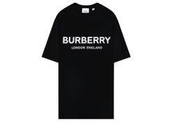 Burberry Logo Print T-shirt Black