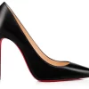 Christian Louboutin Kate 100mm Pump Black Nappa Leather -Cheap Sneakers Store Christian Louboutin Kate 100mm Pump Black Nappa Leather
