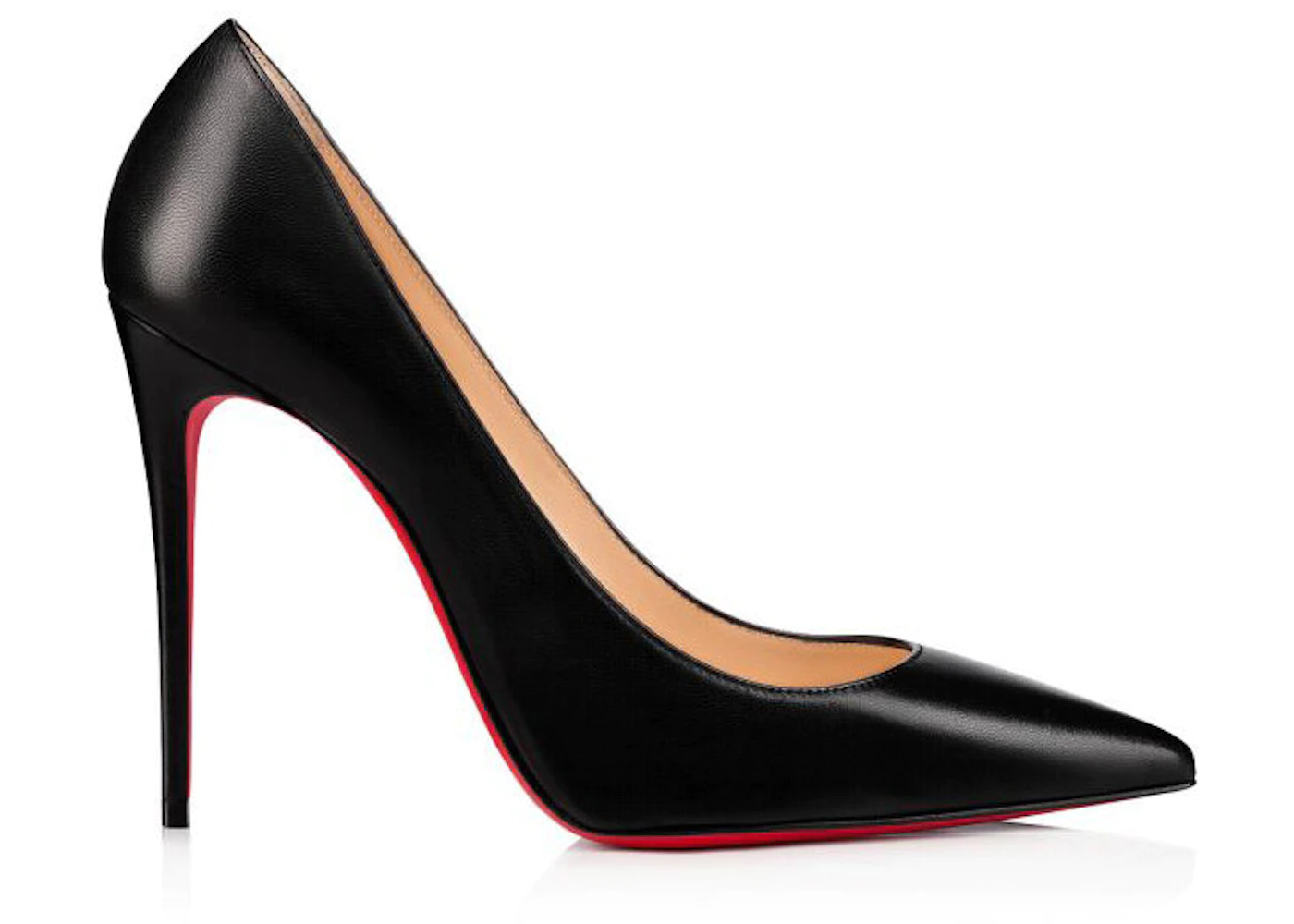 Christian Louboutin Kate 100mm Pump Black Nappa Leather 3 Christian Louboutin Kate 100mm Pump Black Nappa Leather