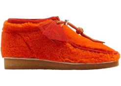 Clarks Originals Wallabee Boot Moncler 1952 Orange Shearling