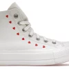 Converse Chuck Taylor All-Star Lift Hi White Red (W) -Cheap Sneakers Store Converse Chuck Taylor All Star Lift Hi White Red W Product