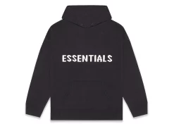 Fear Of God Essentials Knit Hoodie (FW20) Dark Slate/Stretch Limo/Black
