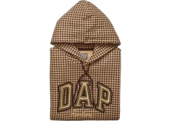 GAP X Dapper Dan DAP Arch Logo Hoodie Camel