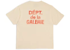 Gallery Dept. French T-shirt Cream/Orange
