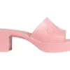 Gucci 60mm Slide Sandal Pink Rubber