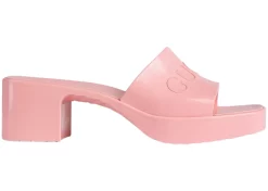 Gucci 60mm Slide Sandal Pink Rubber