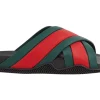 Gucci Web Slide Black Rubber 2 Gucci Web Slide Black Rubber -Cheap Sneakers Store Gucci Web Slide Black Rubber W