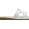 Hermes Oran Sandal Blanc Box Calfskin Leather -Cheap Sneakers Store Hermes Oran Sandal Blanc Piqures 1