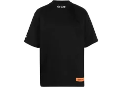 Heron Preston Logo Patch Mockneck T-Shirt Black