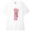KAWS X Uniqlo Pink BFF Tee (Japanese Sizing) White -Cheap Sneakers Store KAWS x Uniqlo Pink BFF Tee Japanese Sizing White