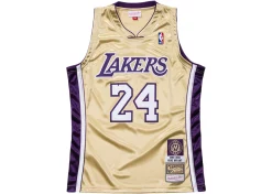 Mitchell & Ness Kobe Bryant HOF NBA Authentic Jersey Gold