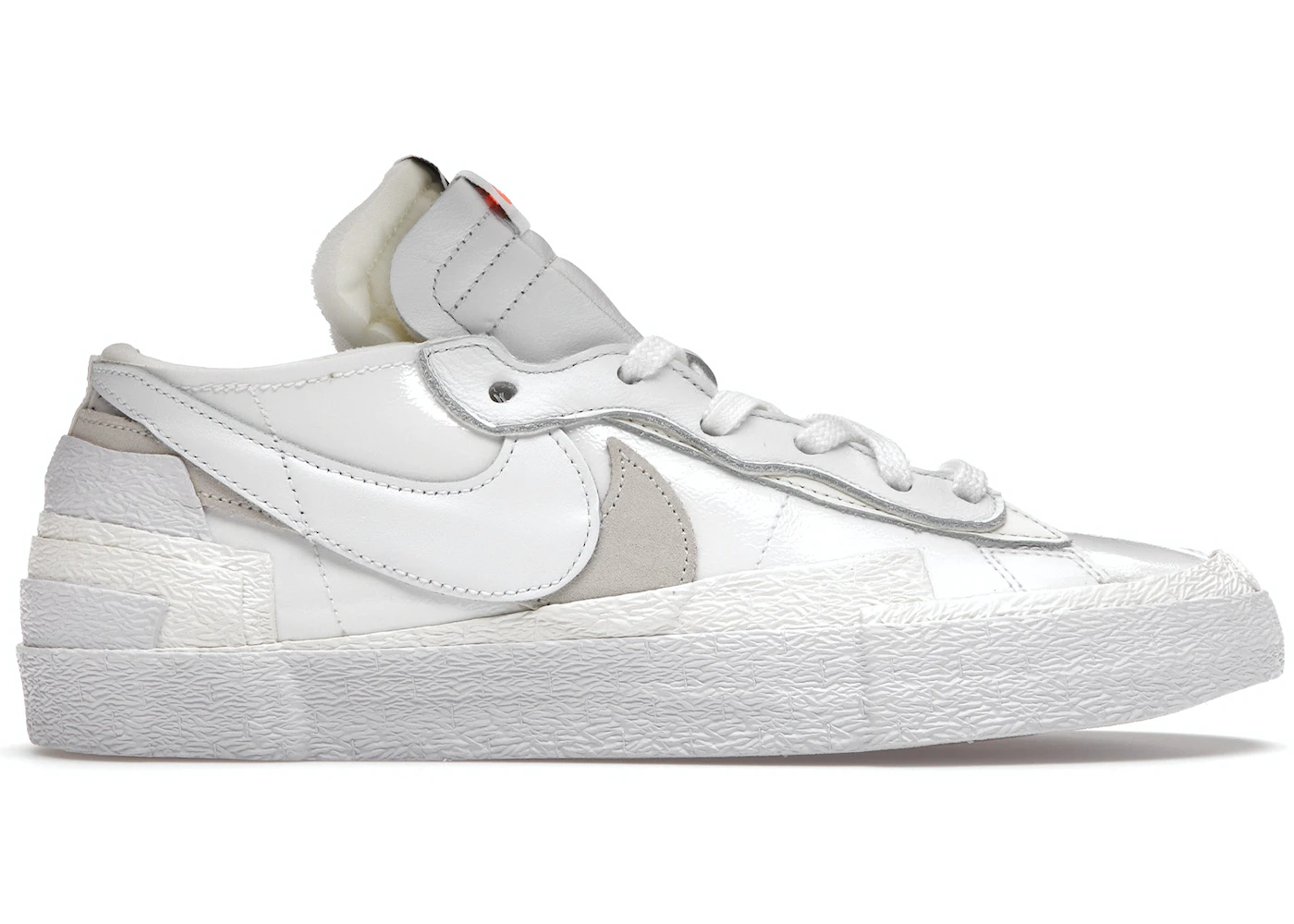 Nike Blazer Low Sacai White Patent Leather 3 Nike Blazer Low Sacai White Patent Leather