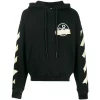 OFF-WHITE Tape Diag Arrows Hoodie Black/Beige -Cheap Sneakers Store OFF WHITE Tape Diag Arrows Hoodie Black Beige