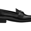 Prada 25mm Penny Loafer Black Brushed Leather 1 Prada 25mm Penny Loafer Black Brushed Leather -Cheap Sneakers Store Prada 25mm Penny Loafer Black Brushed Leather W