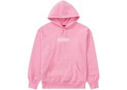Supreme Box Logo Hooded Sweatshirt (FW21) Pink