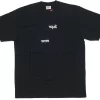 Supreme Comme Des Garcons SHIRT Split Box Logo Tee Black
