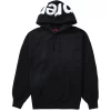 Supreme Contrast Hooded Sweatshirt Black