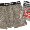 Supreme Hanes Leopard Boxer Briefs (2 Pack) Leopard -Cheap Sneakers Store Supreme Hanes Leopard Boxer Briefs 2 Pack Leopard 2