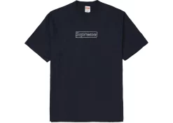 Supreme KAWS Chalk Logo Tee Navy