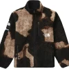 Supreme The North Face Bleached Denim Print Fleece Jacket Black -Cheap Sneakers Store Supreme The North Face Bleached Denim Print Fleece Jacket Black