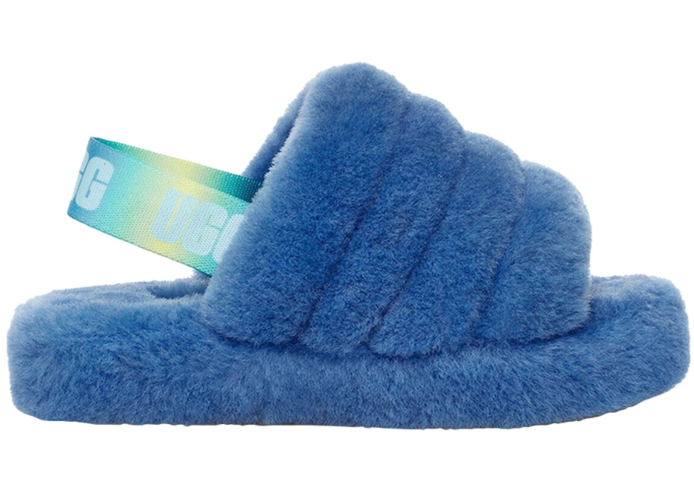 UGG Fluff Yeah Slide Mystic Blue Gradient (Kids) 3 UGG Fluff Yeah Slide Mystic Blue Gradient (Kids)