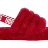 UGG Fluff Yeah Slide Ribbon Red (Kids) -Cheap Sneakers Store UGG Fluff Yeah Slide Ribbon Red Kids