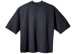 Yeezy Gap Engineered By Balenciaga Logo 3/4 Sleeve Tee Black