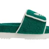 Adidas X Gucci GG Platform Sandal Green 2 Adidas X Gucci GG Platform Sandal Green -Cheap Sneakers Store adidas x Gucci GG Platform Sandal Green